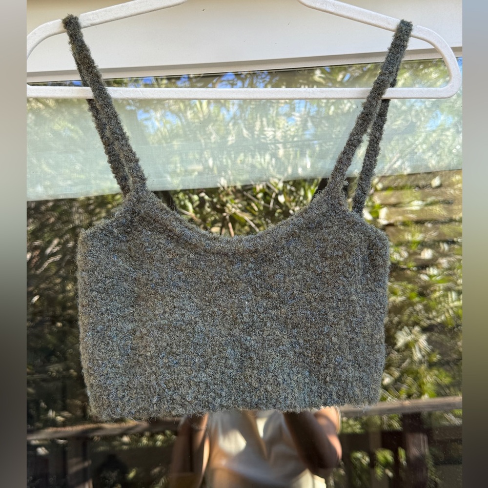 Mijeong Park Cropped Tank Sweater